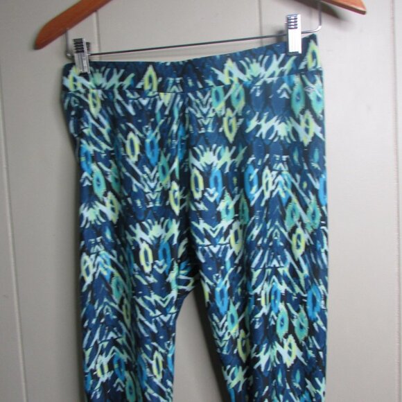 Everlast Leggings M Green Blue Athletic Workout - Picture 8 of 13